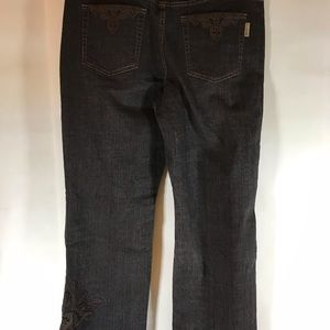 COLDWATWER CREEK BLACK JEANS 18W x 32” inseam